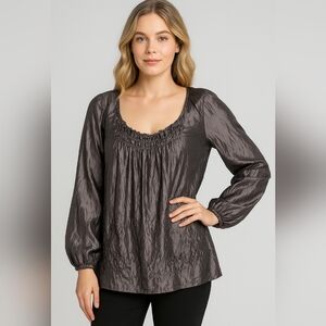 Max Edition Iridescent Embroidered Tunic Blouse - Pre-Owned